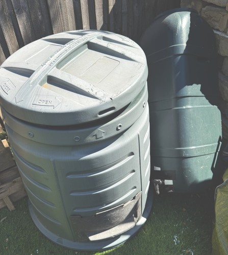 Plysu grey green compost bin - plysu,