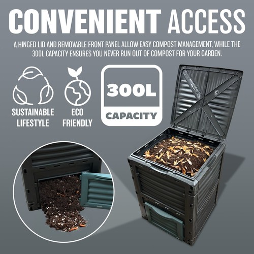 300l garden compost bin - compost, waste