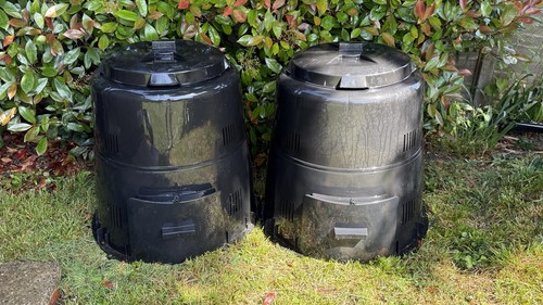 2x330l black garden compost - garden,