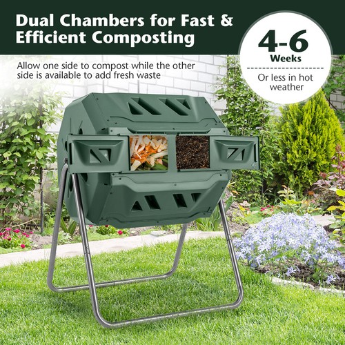 Compost bin 160l dual chamber - dual,