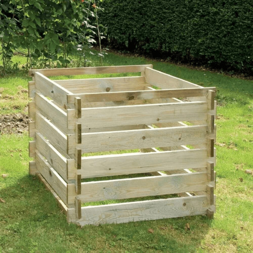 Wooden compost bin medium - compost,