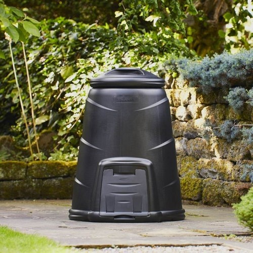 Large composter bin black 330 - bin,