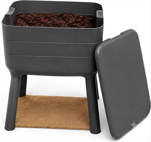Tray worm composter bin - worm, with