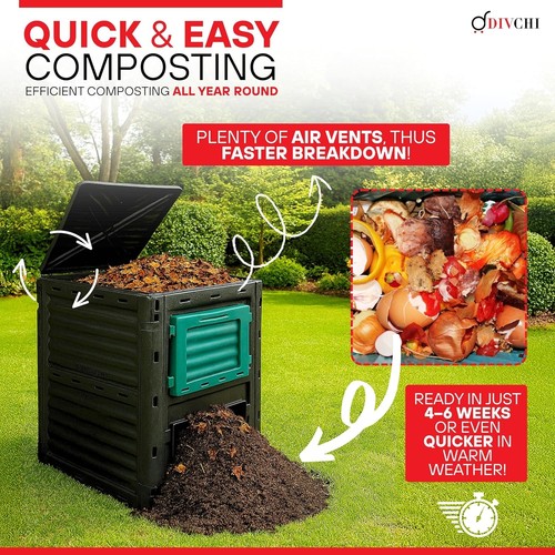 300l garden compost bin - compost,