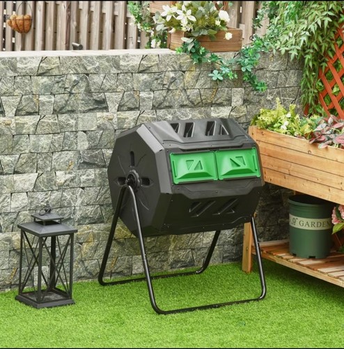 160l outdoor tumbling compost - 160l,