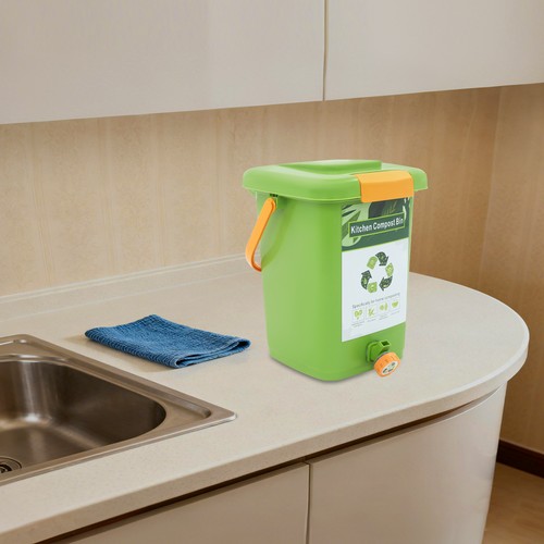 Kitchen compost bin green - kitchen, bin,green